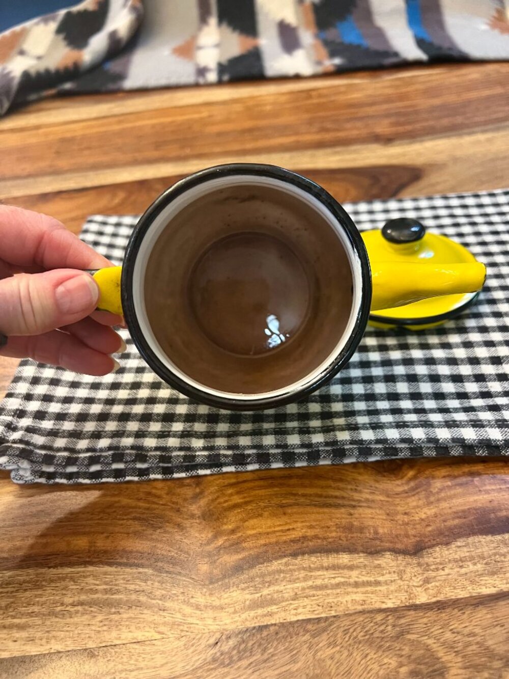 Vintage Yellow Tea Kettle - Picture 4 of 4